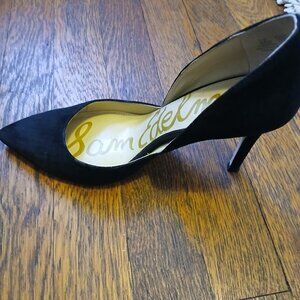 Sam Edelman Jaina Black Suede D'Orsay Pumps sz 6.5